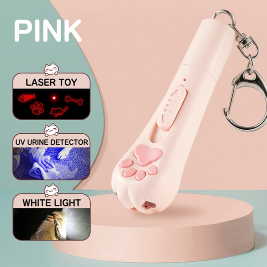 Puff & Purr™ Pastel Paw Rechargeable Laser Chaser