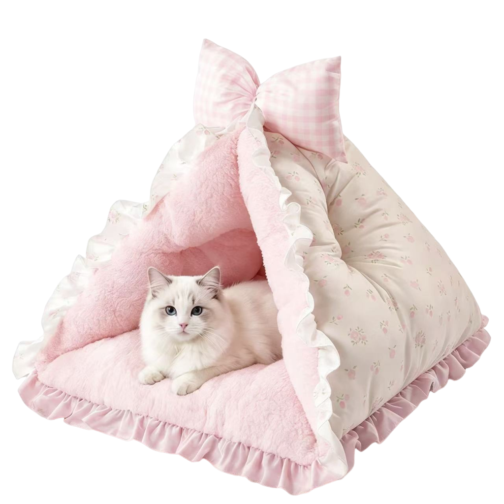 Puff & Purr™ Parisian Dream Lace Cat Teepee