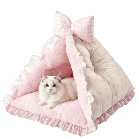 Puff & Purr™ Parisian Dream Lace Cat Teepee