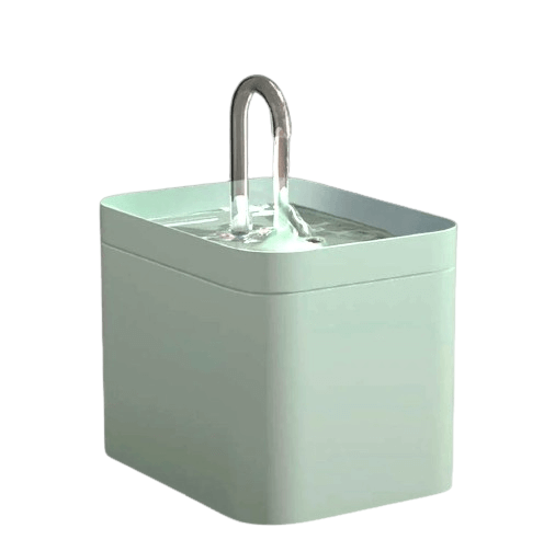 Smart ultra-quiet pet water fountain with filter and burnout protection for cats and dogs