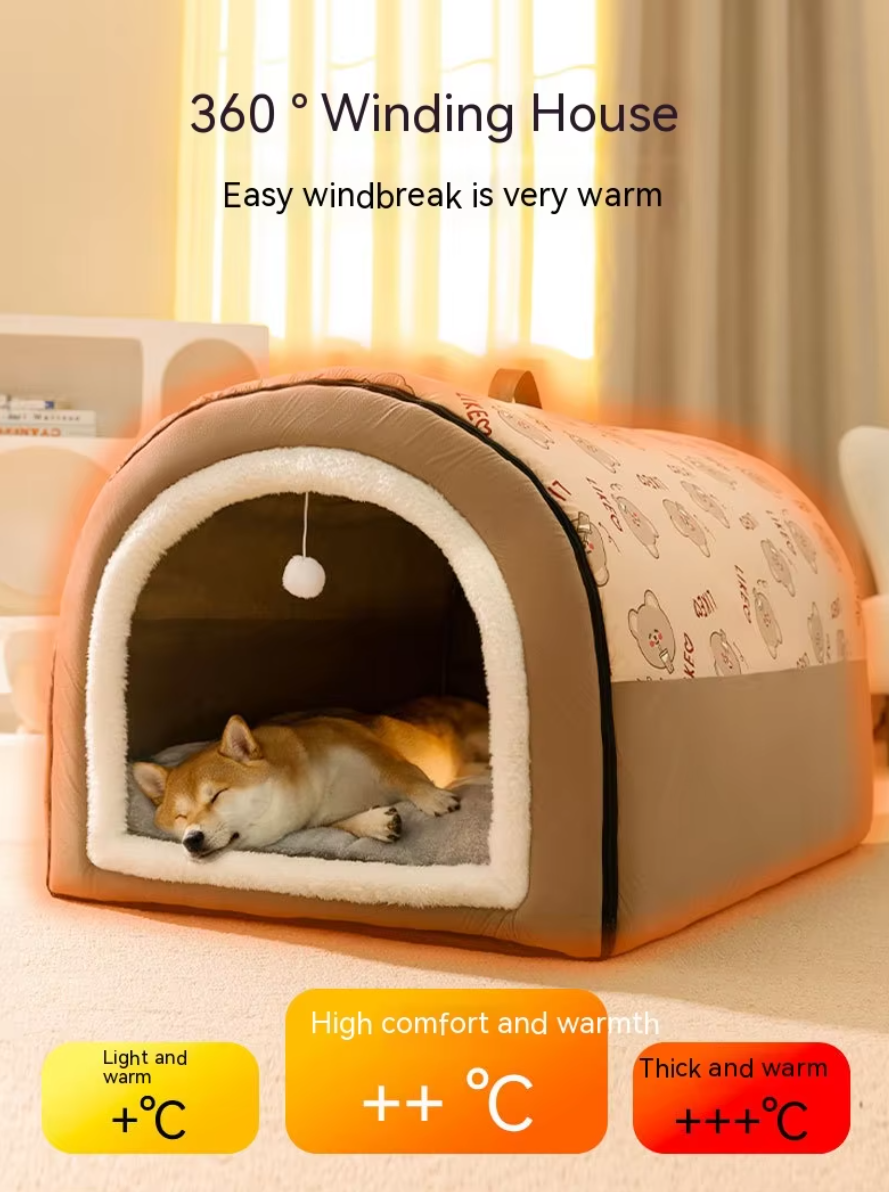 Neuro Cat Big Dog Nest warm winter pet bed in various sizes for cats and dogs