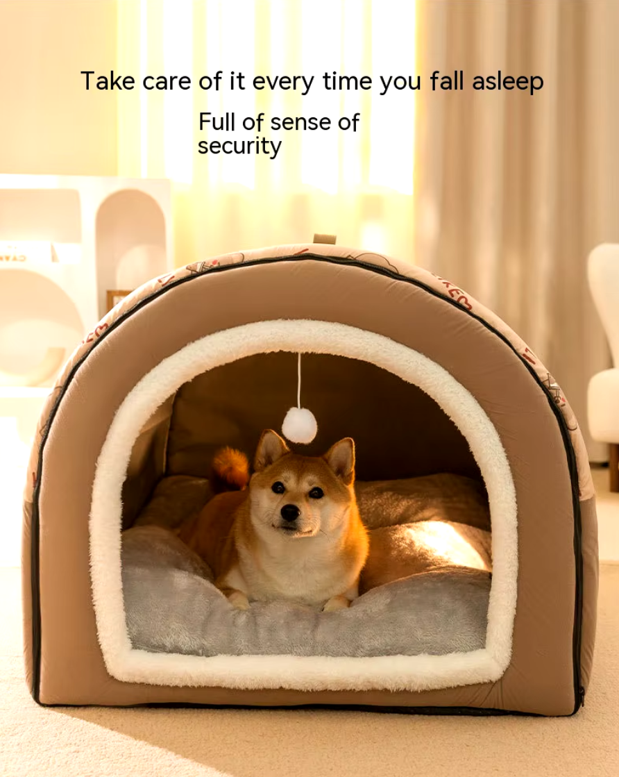 Neuro Cat Big Dog Nest warm winter pet bed in various sizes for cats and dogs
