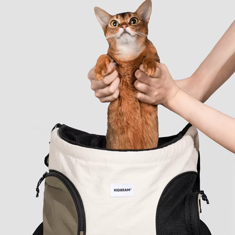 Breathable canvas pet sling carrier bag for small dogs and cats
