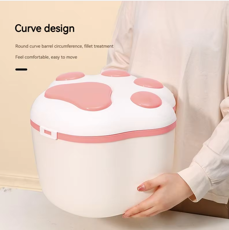 Moisture-proof pet food storage bucket for cat and dog food, 4kg capacity