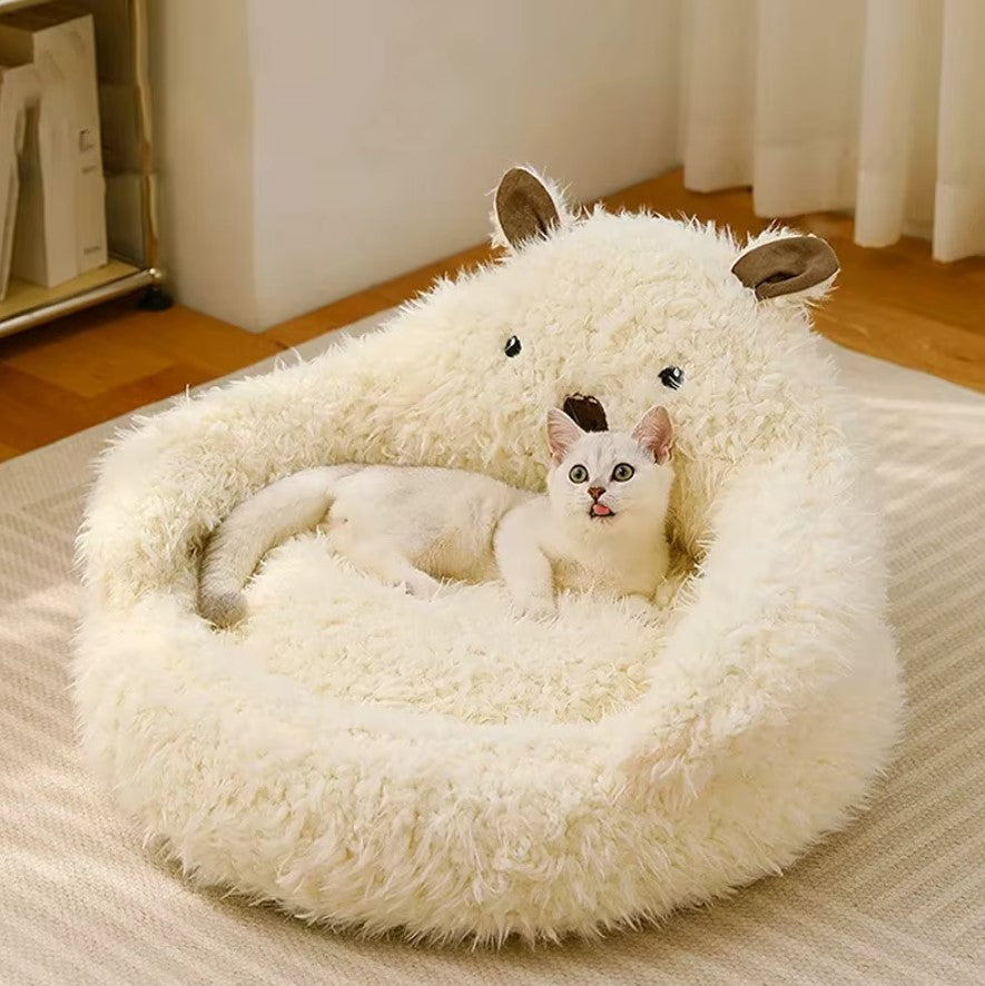Winter warm plush dog mat – Cozy and soft bed for pets in cold weather