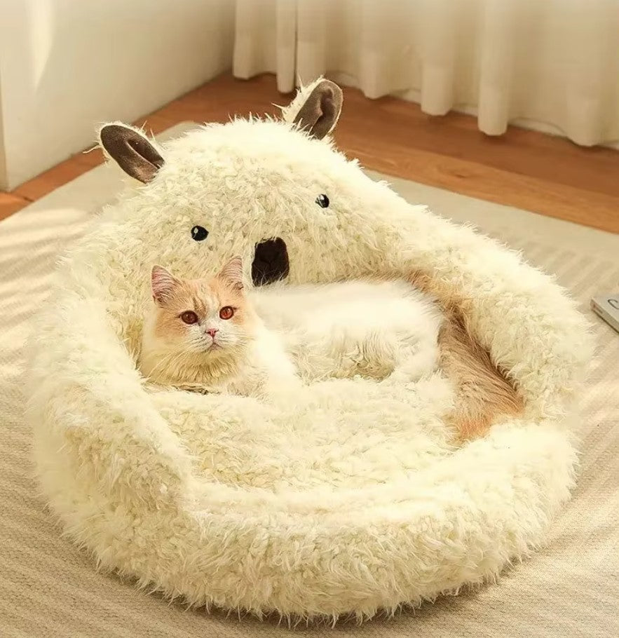 Winter warm plush dog mat – Cozy and soft bed for pets in cold weather