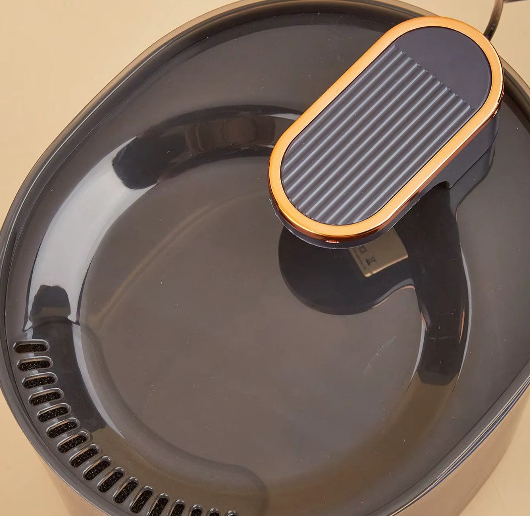 3L automatic cat water fountain with dual outlets and quiet motor for continuous hydration.