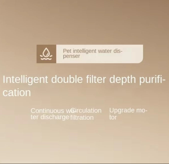 3L automatic cat water fountain with dual outlets and quiet motor for continuous hydration.