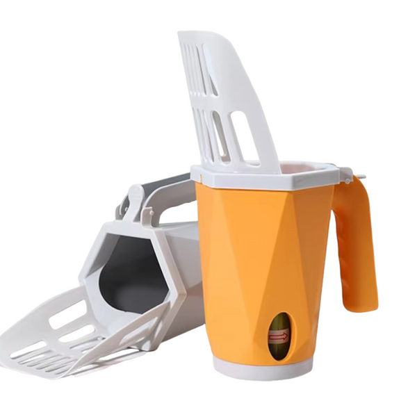 Cat Litter Scoop with Built-In Trash Can – Efficient and Hygienic Litter Cleaning Tool