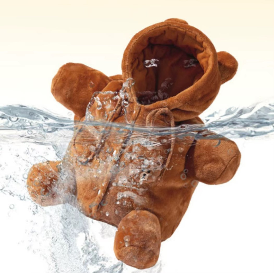 Autumn and Winter Shoulder Bag for Pets cute cartoon bear design with flannel for warmth