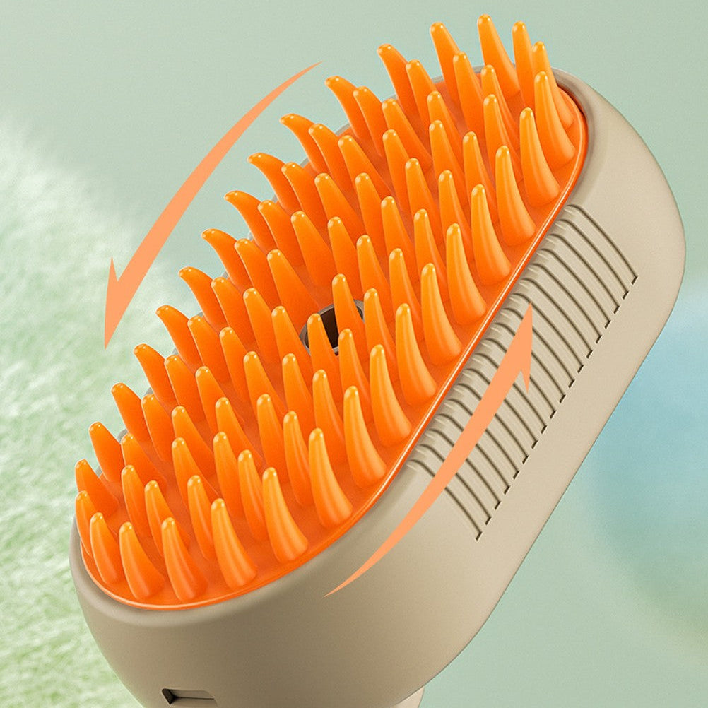 The CloudCoat™ Gentle Pet Steam Brush