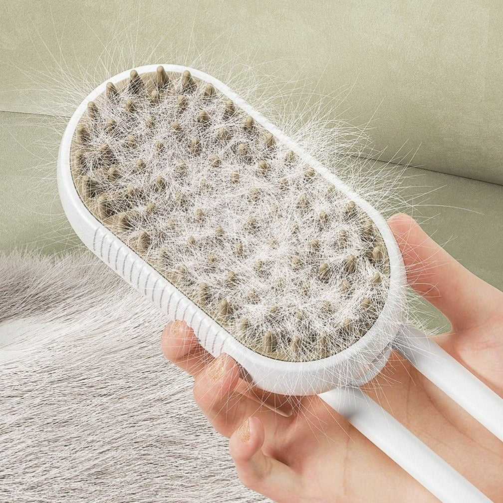 The CloudCoat™ Gentle Pet Steam Brush