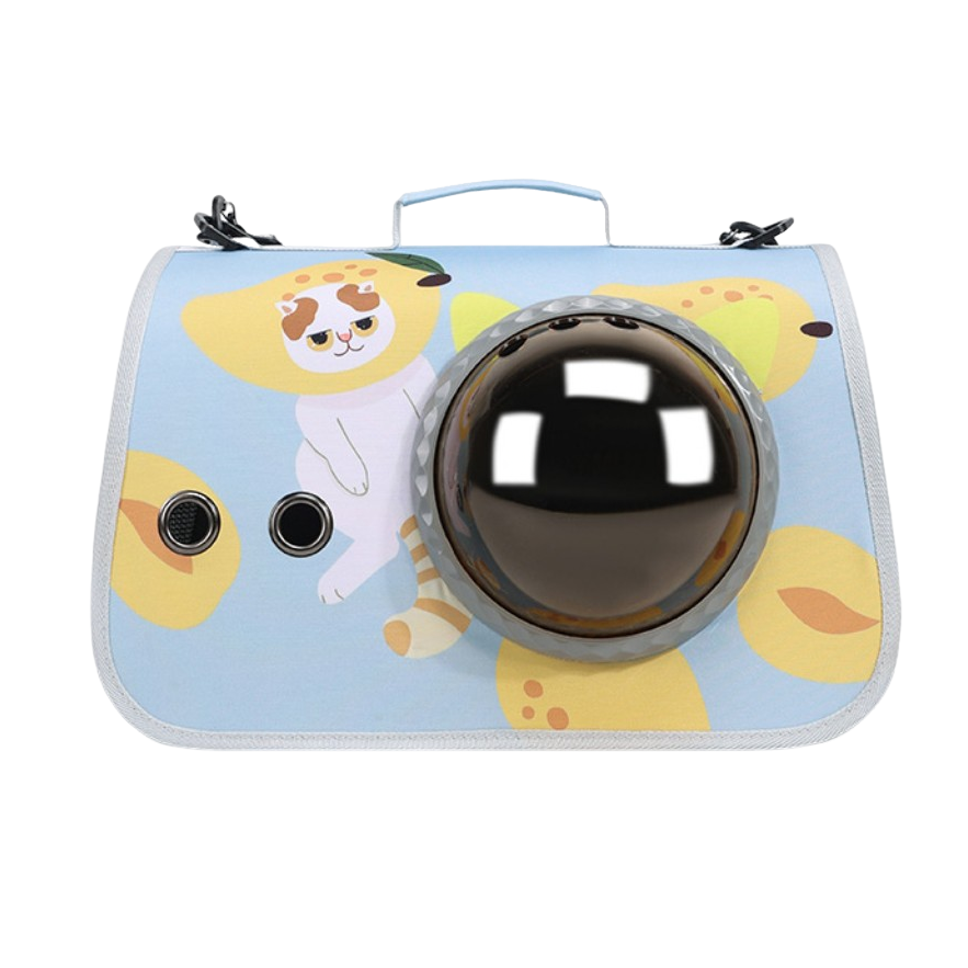 AstroView™ Premium Pet Carrier Backpack for cats and dogs, ideal pet travel bag with bubble window design.