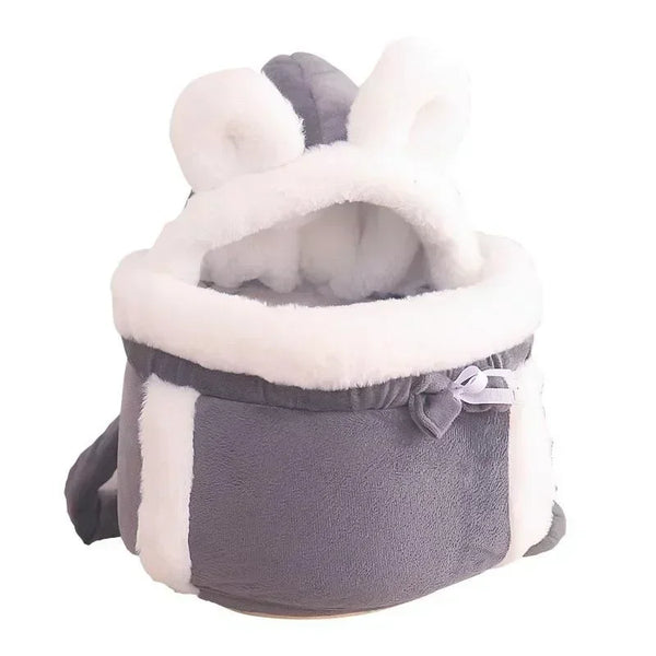 Pet Carrier Bag – Wearable Plush Nest Backpack for Small Dogs and Cats