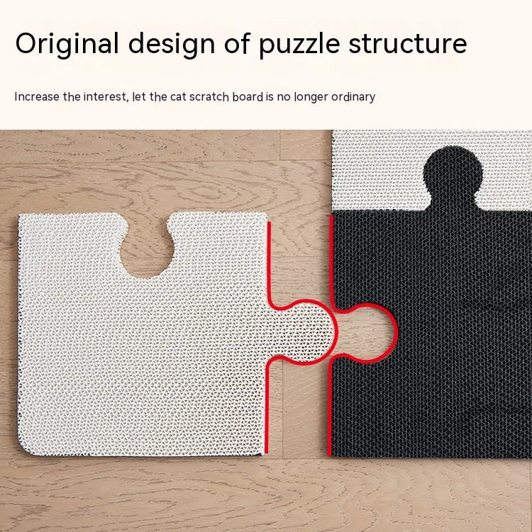 Vertical wall-mounted cat scratching board with large durable surface