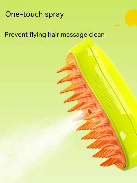 Electric spray massage comb for cats USB rechargeable grooming tool