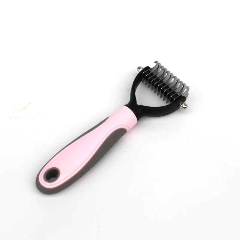Pet Fur Knot Cutter Brush for dogs and cats – Dual-sided design for shedding and tangle-free grooming