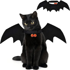 Ropa de moda para gatos con alas de murciélago: disfraz espeluznante para gatos y perros pequeños