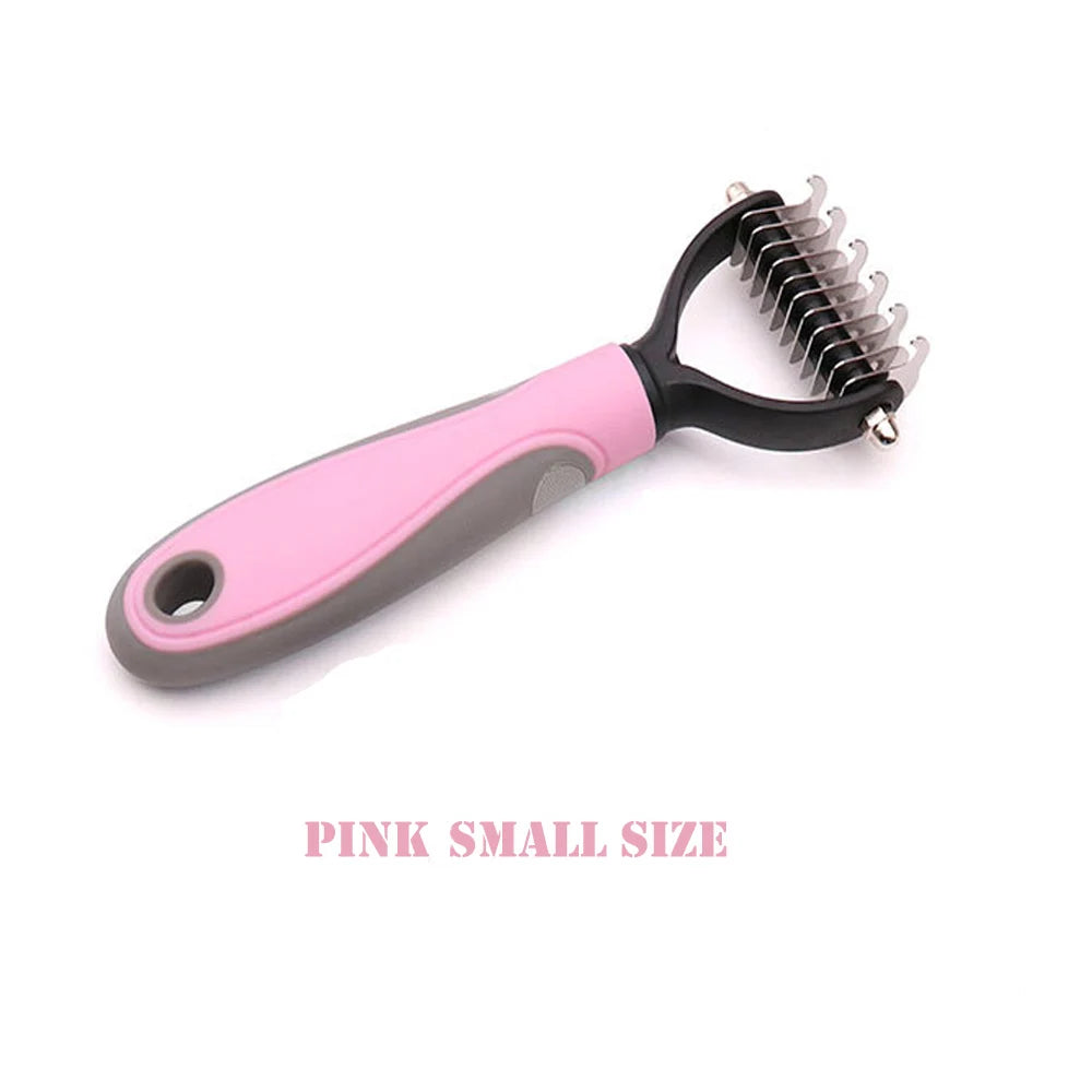 Pet Fur Knot Cutter Brush for dogs and cats – Dual-sided design for shedding and tangle-free grooming