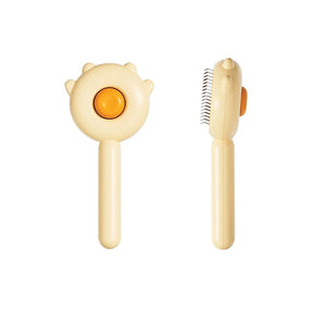 Pet Grooming Needle Brush – Self-Cleaning Deshedding Tool for Cats & Dogs