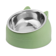 Comedero elevado de acero inoxidable para perros y gatos