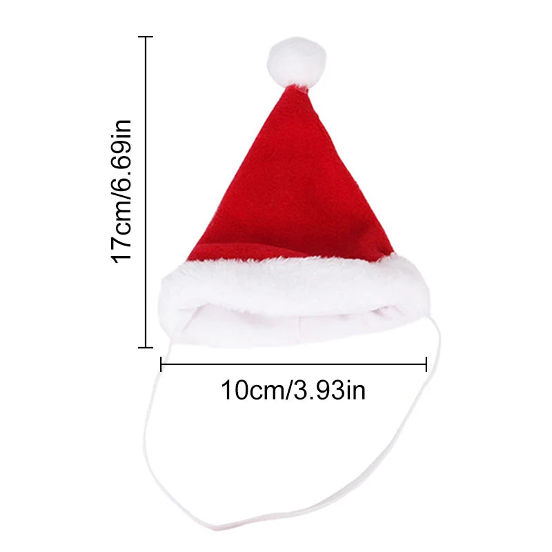 Pet Christmas hat and scarf set, festive holiday accessory for dogs and cats