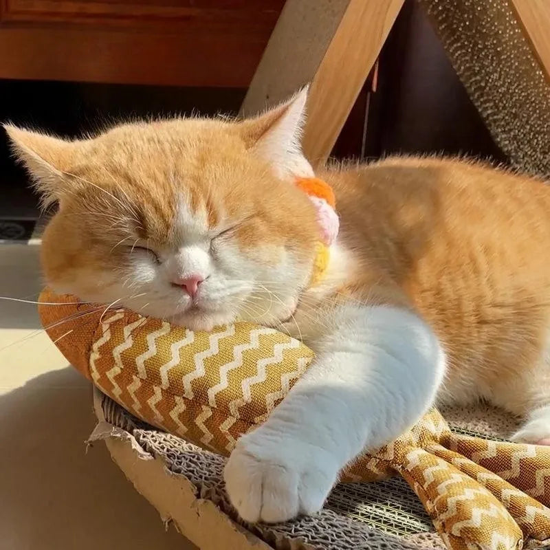 Interactive catnip fish toy for cats with vocal feature for chewing and play