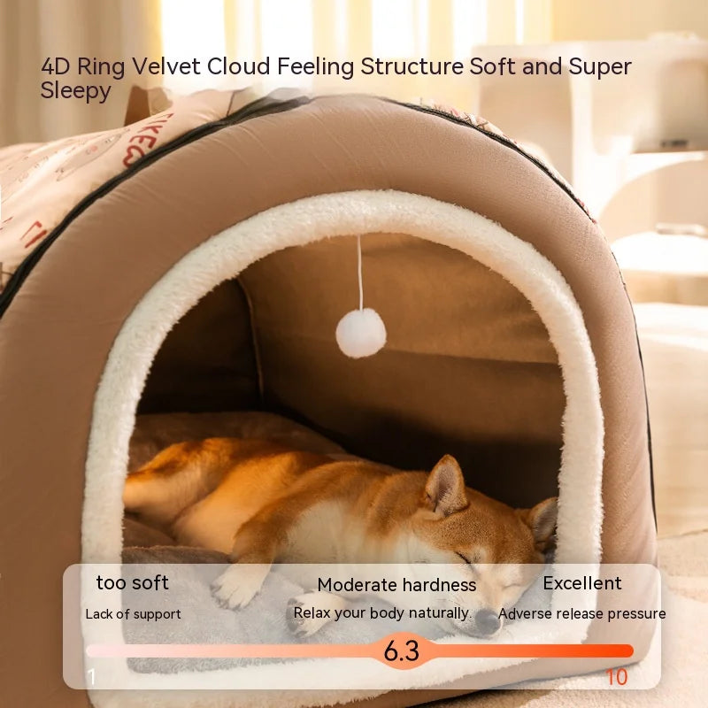 Neuro Cat Big Dog Nest warm winter pet bed in various sizes for cats and dogs