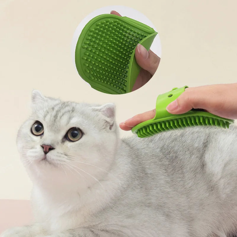 Pet Bath Massage Gloves for dogs and cats – Soft rubber grooming brush for shedding and relaxation