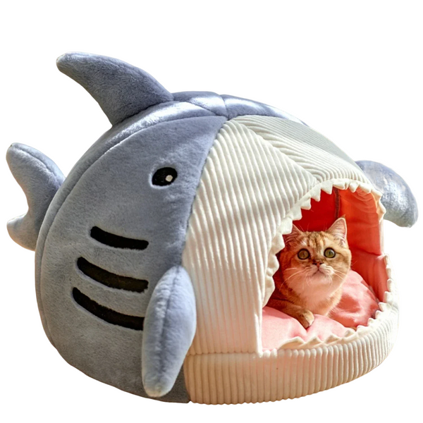 Enclosed Warm Cat Bed – Cozy Semi-Enclosed Nest for Cats and Small Dogs