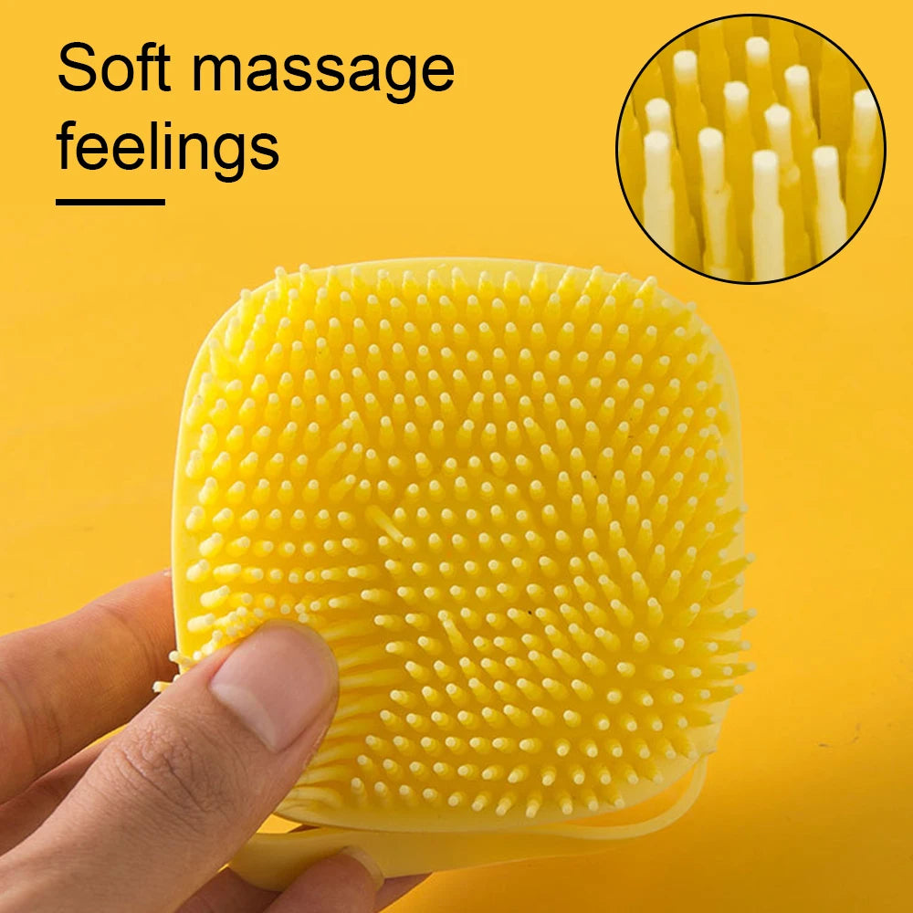 Soft silicone pet bath massage grooming gloves for dogs and cats