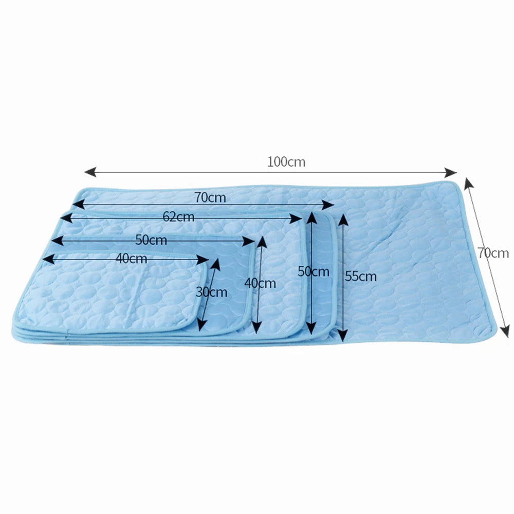 Cooling gel pet mat for summer heat relief and joint pain support