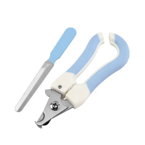 Pet nail clippers with stainless steel blades for cats, dogs, and small animals