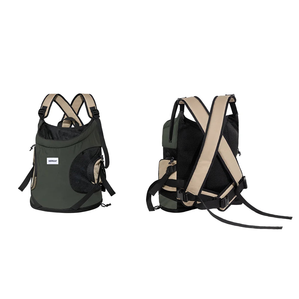 Breathable canvas pet sling carrier bag for small dogs and cats