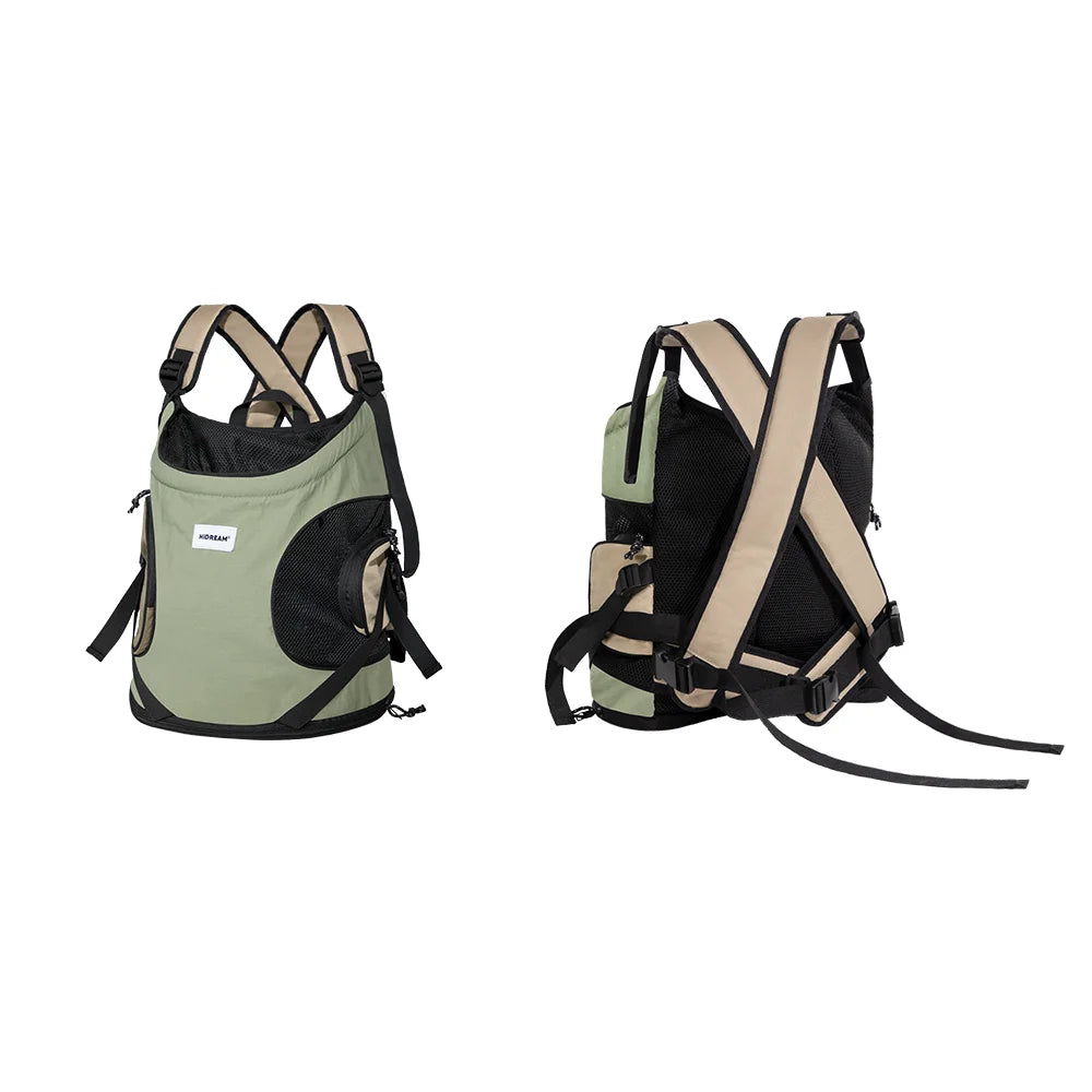 Breathable canvas pet sling carrier bag for small dogs and cats