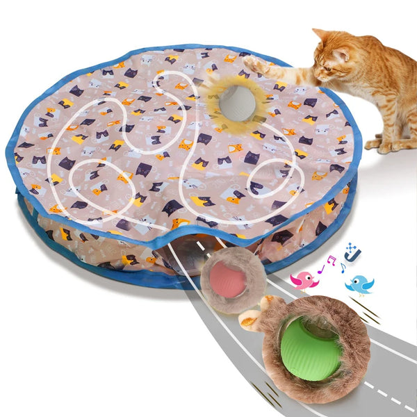 Interactive Cat Toy Ball – Motion-Activated Rechargeable Smart Ball for Cats