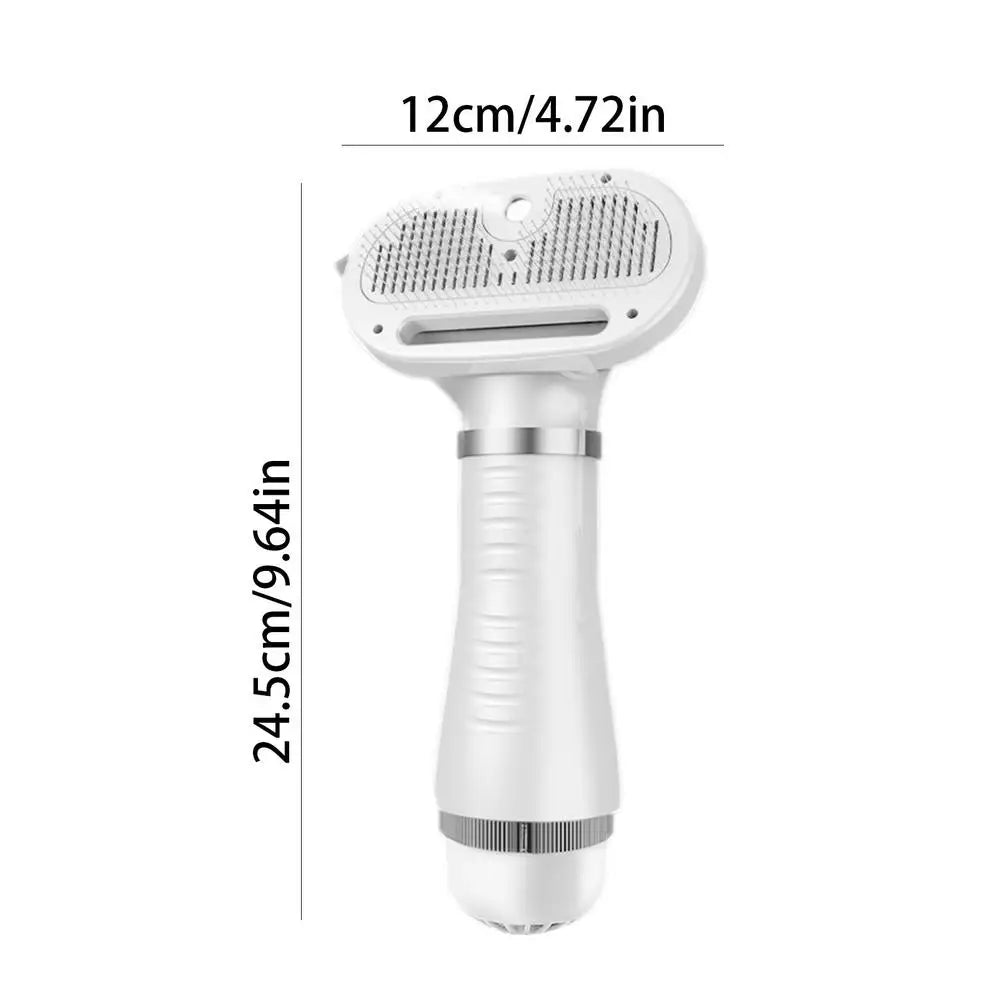 Multifunctional pet grooming spray comb and dryer for cats and dogs