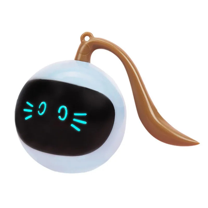 Automatic electric cat toy with hidden moving ball for indoor cats
