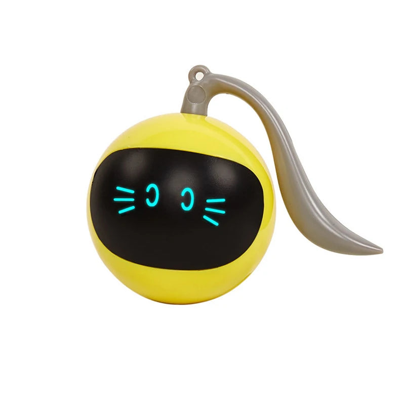 Automatic electric cat toy with hidden moving ball for indoor cats