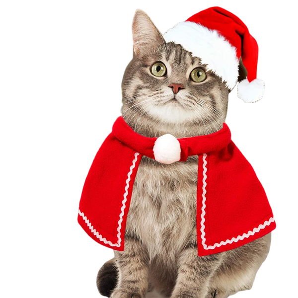 Christmas Pet Costume Outfit Set – Festive Holiday Dress-Up for Pets