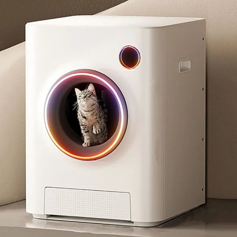 Smart automatic cat litter box with APP control and deodorizing system