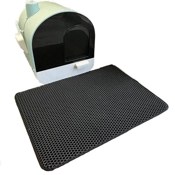 Double-Layer Waterproof Cat Litter Mat – Soft EVA Material for Mess-Free Floors