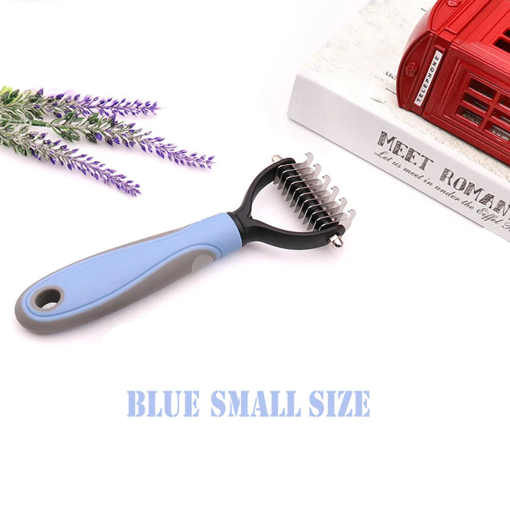 Pet Fur Knot Cutter Brush for dogs and cats – Dual-sided design for shedding and tangle-free grooming