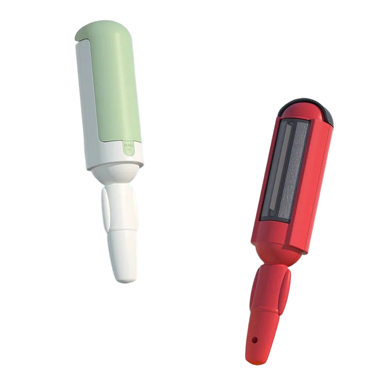Reusable pet hair removal brush roller for furniture and clothes