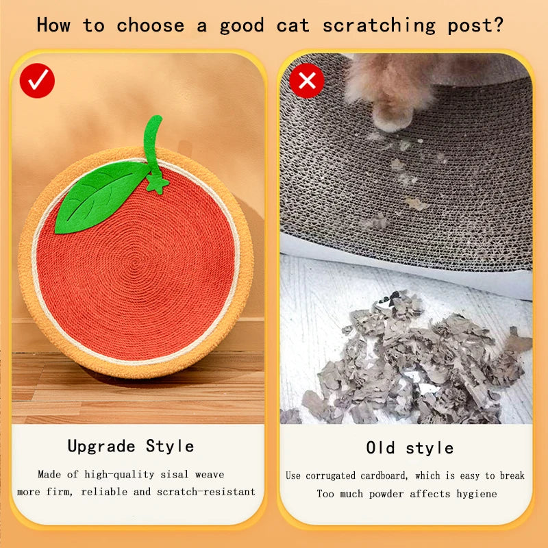 2-in-1 cat scratcher and bed with recyclable bowl-shaped sisal surface