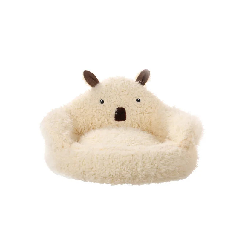 Winter warm plush dog mat – Cozy and soft bed for pets in cold weather