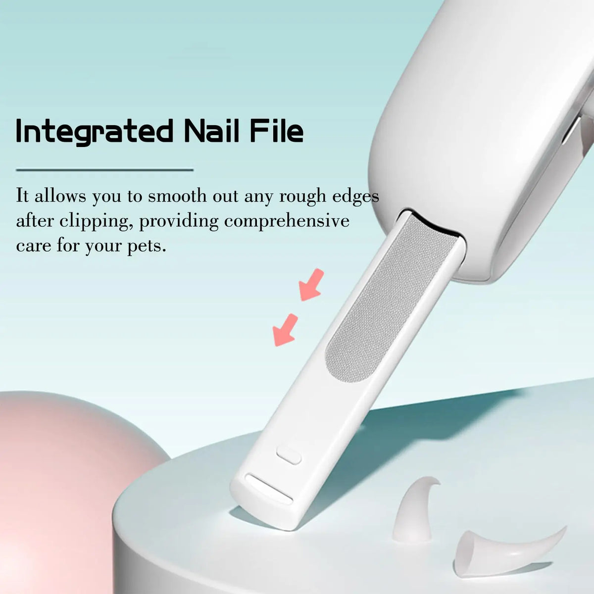 Stainless steel pet nail clippers with safety lock and ergonomic handle