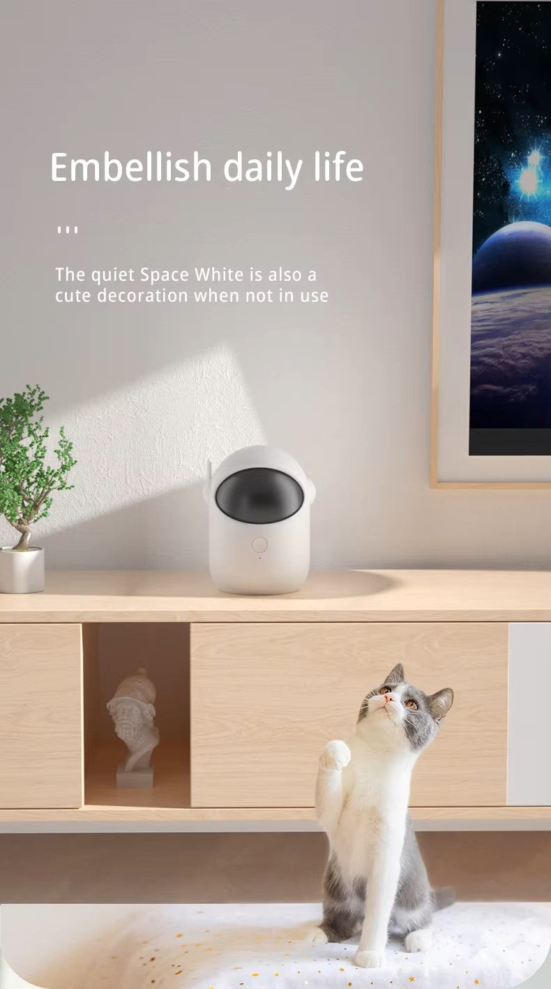 Rechargeable automatic laser toy for interactive cat play