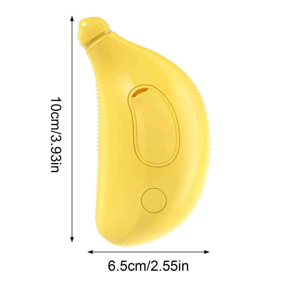 3-in-1 steam pet grooming brush for fur removal, detangling, and massaging cats and dogs