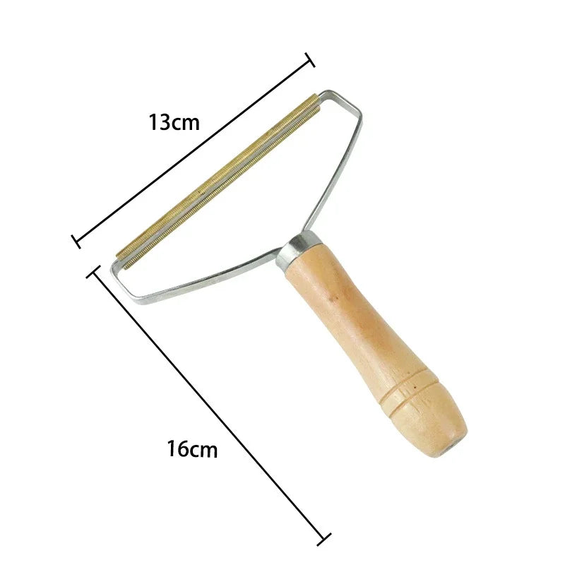Reusable pet hair remover brush with ergonomic handle and TPR bristles